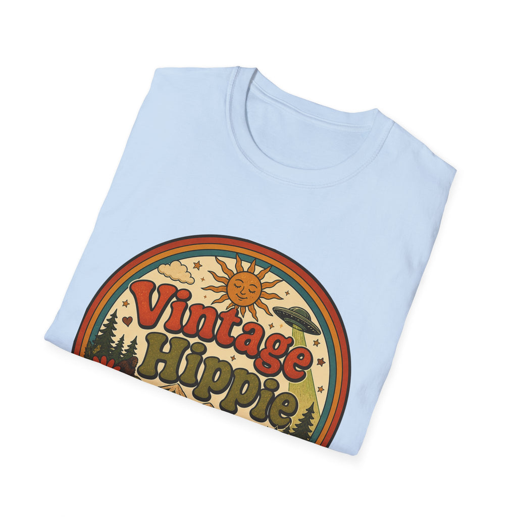 Vintage Hippy T-Shirt — Retro Camper Van Flower Power Graphic Tee