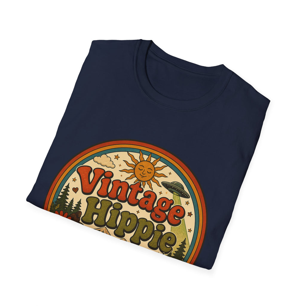 Vintage Hippy T-Shirt — Retro Camper Van Flower Power Graphic Tee
