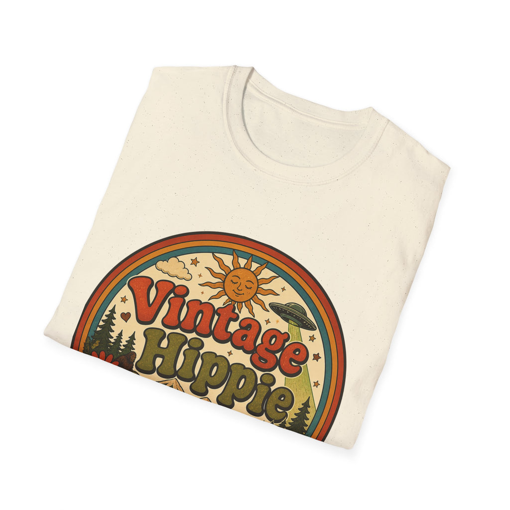 Vintage Hippy T-Shirt — Retro Camper Van Flower Power Graphic Tee