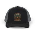 Vintage Fishing Patch Snapback Trucker Cap — "It’s All Fish And Games Until Someone’s Wetline Falls Off"
