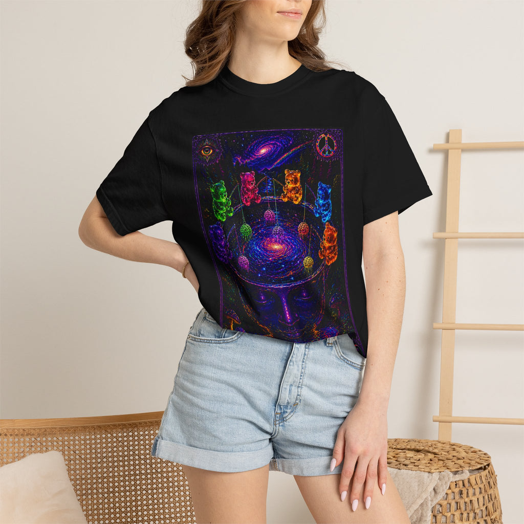 Vintage Hippie Cosmic Head T-Shirt
