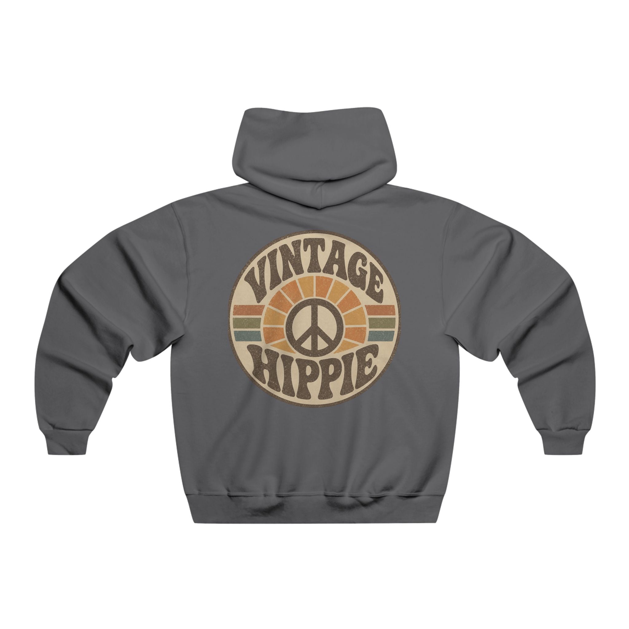 Vintage Hippie Hoodie — 'Believe Everything, Question Nothing' Retro Peace Pullover