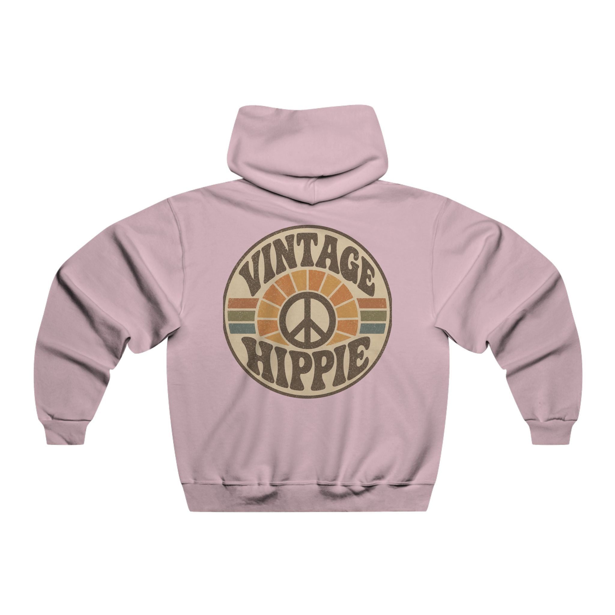 Vintage Hippie Hoodie — 'Believe Everything, Question Nothing' Retro Peace Pullover