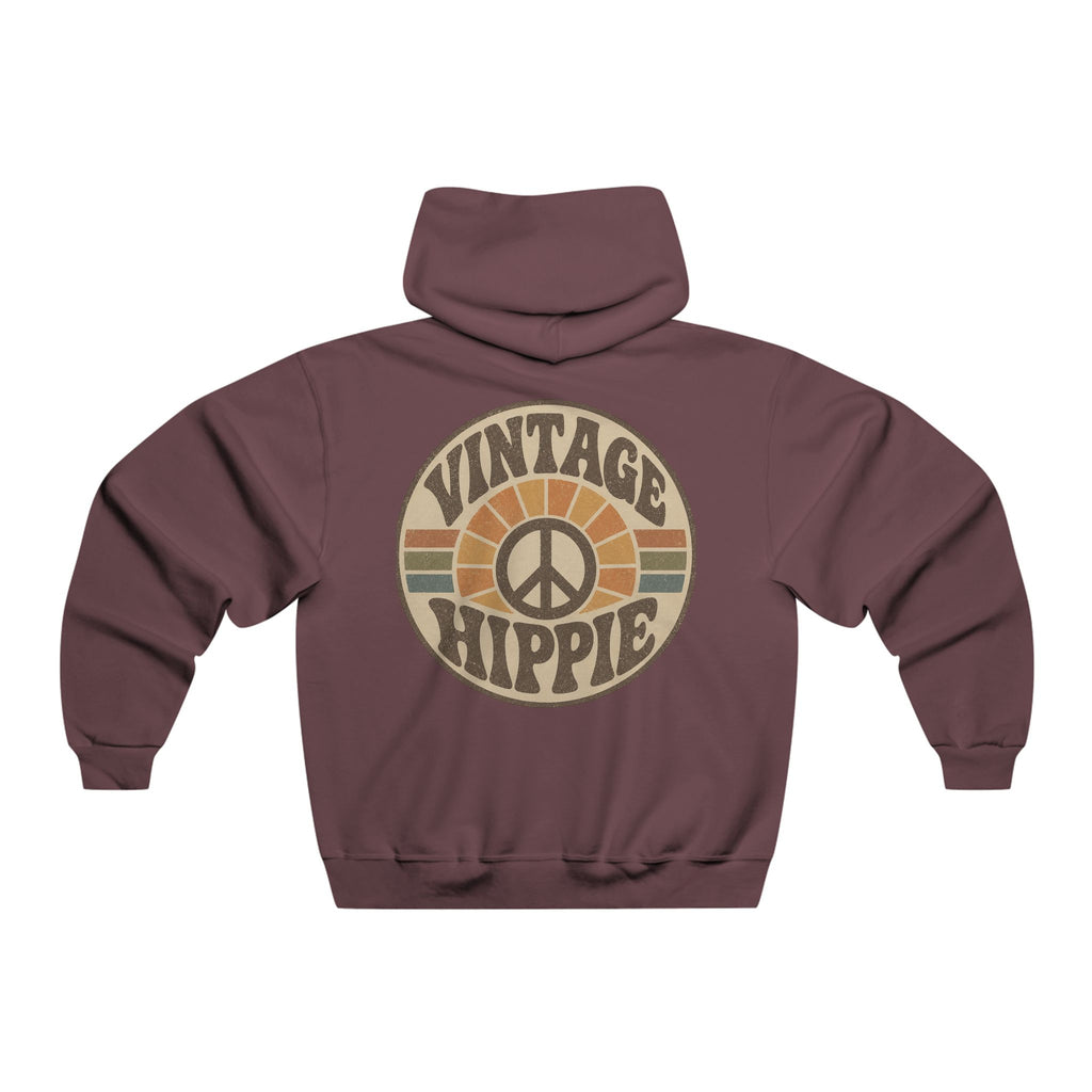 Vintage Hippie Hoodie — 'Believe Everything, Question Nothing' Retro Peace Pullover