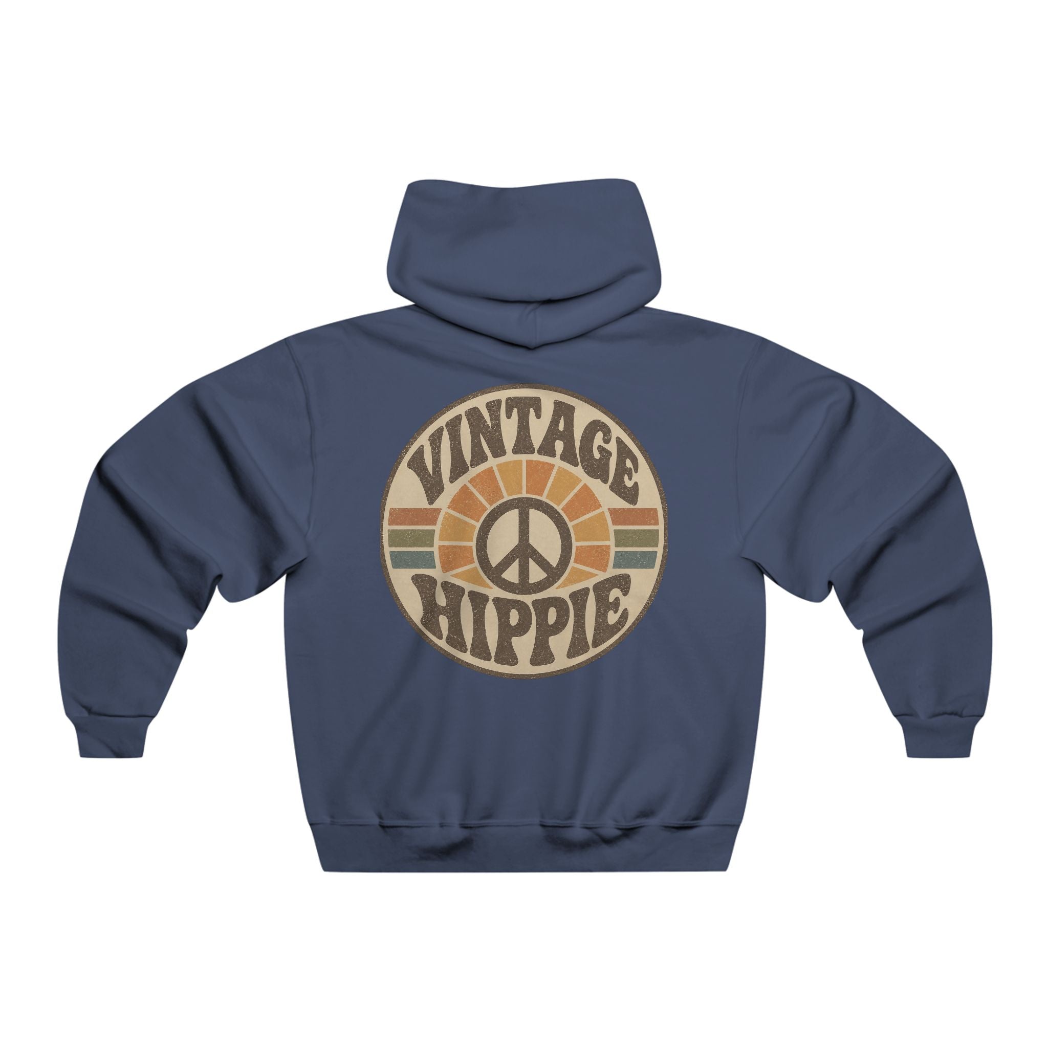 Vintage Hippie Hoodie — 'Believe Everything, Question Nothing' Retro Peace Pullover