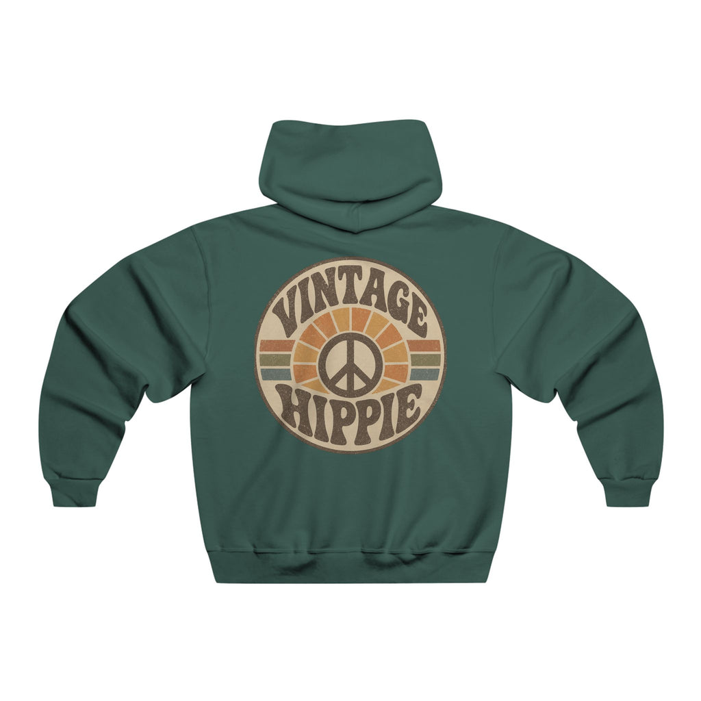 Vintage Hippie Hoodie — 'Believe Everything, Question Nothing' Retro Peace Pullover