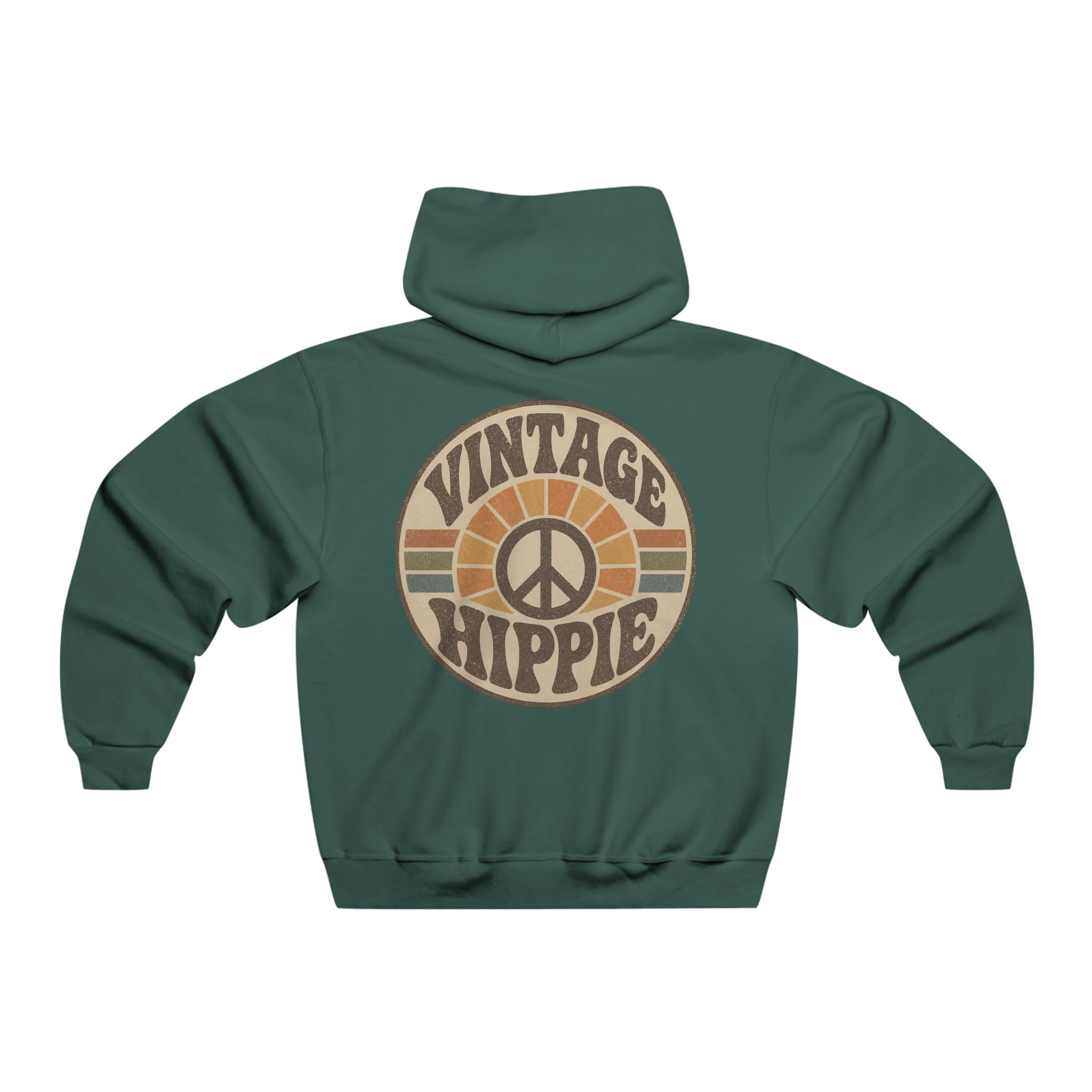Vintage Hippie Hoodie — 'Believe Everything, Question Nothing' Retro Peace Pullover