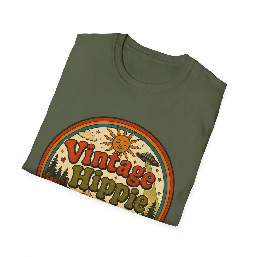 Vintage Hippy T-Shirt — Retro Camper Van Flower Power Graphic Tee