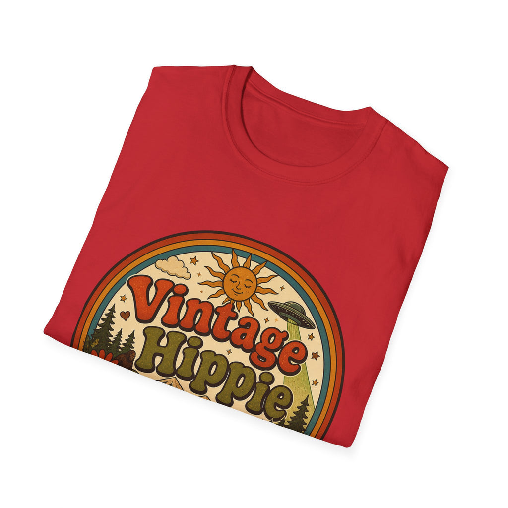 Vintage Hippy T-Shirt — Retro Camper Van Flower Power Graphic Tee