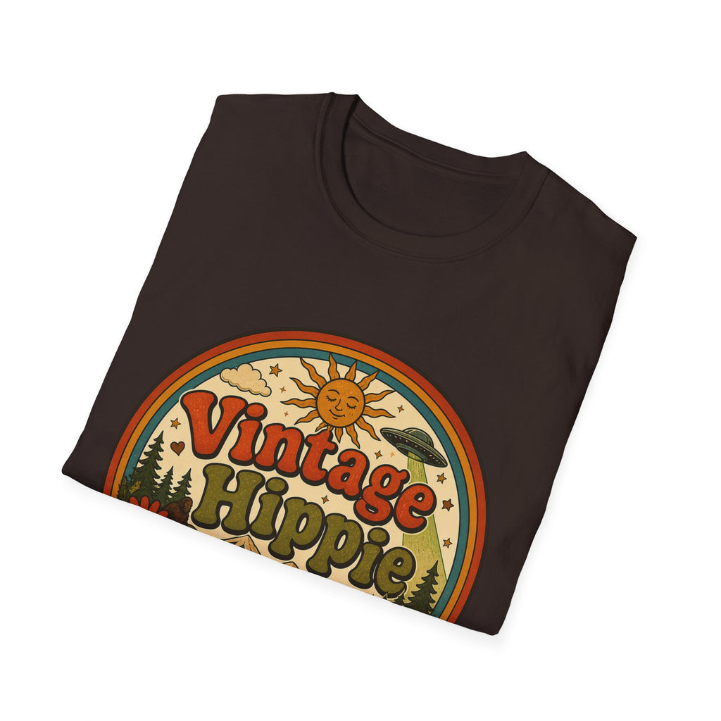 Vintage Hippy T-Shirt — Retro Camper Van Flower Power Graphic Tee
