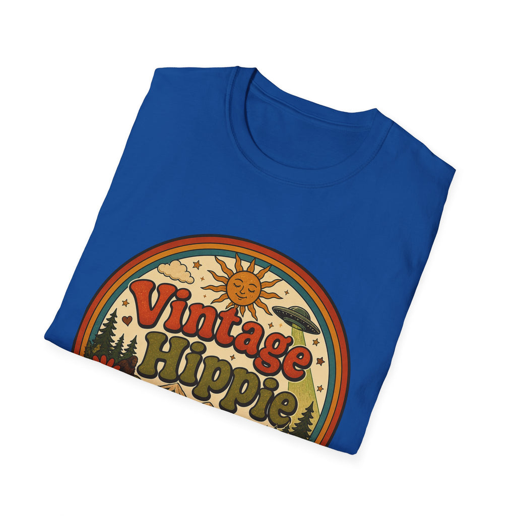 Vintage Hippy T-Shirt — Retro Camper Van Flower Power Graphic Tee